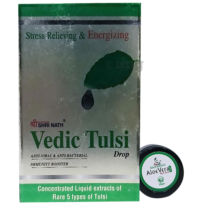 Shri Nath Vedic Tulsi Drop with Aloe Vera Gel 10gm free