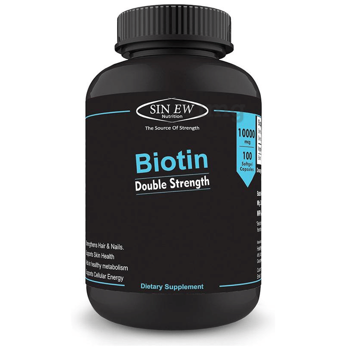 Sinew Nutrition Biotin 10,000mcg Softgel Capsule