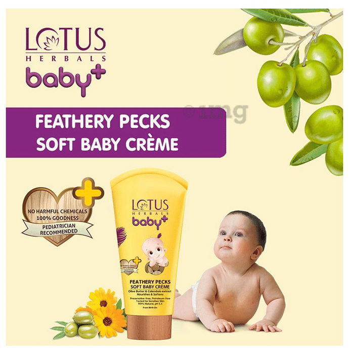 Lotus Herbals Baby Feathery Pecks Soft Baby Creme Buy tube of