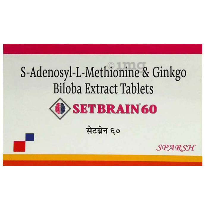 Setbrain 60 Tablet with  S-Adenosyl-L-Methionine & Ginkgo Biloba Extract