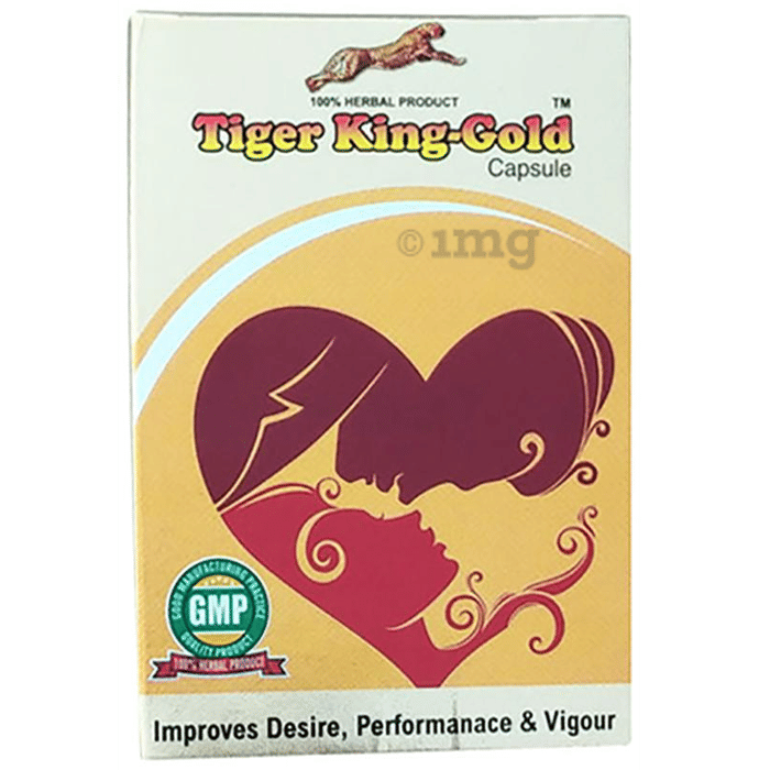 Naman India Tiger KingGold Capsule Buy strip of 10.0 capsules at best