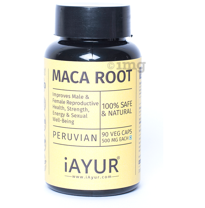 iAYUR Maca Root Extract 500mg Veg Capsule