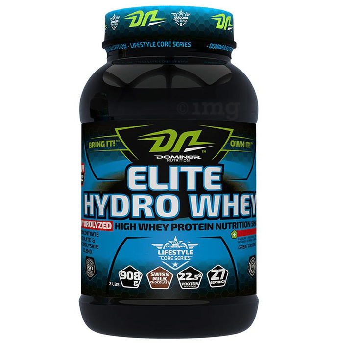 DOMIN8R Elite Hydro Whey Protein Powder Swiss Milk Chocolate