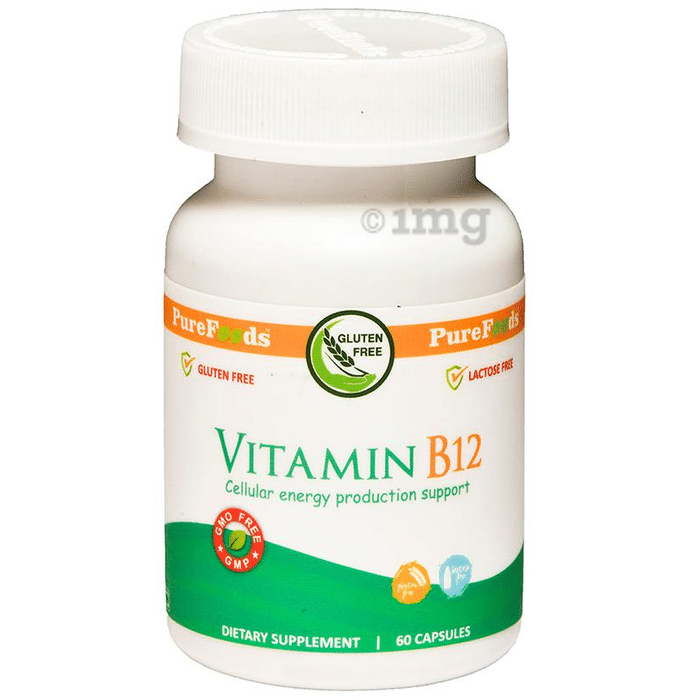PureFoods Vitamin B12 Capsule Gluten Free