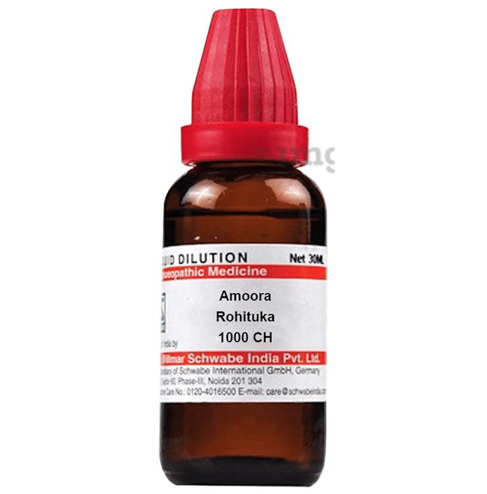 Dr Willmar Schwabe India Amoora Rohituka Dilution 1000 CH