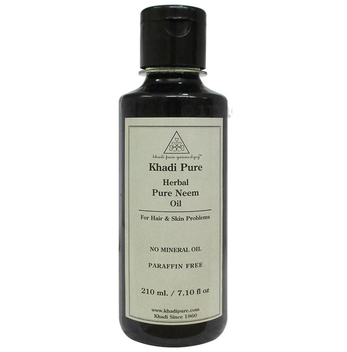 Khadi Pure Herbal Pure Neem Oil No Mineral Oil Paraffin Free