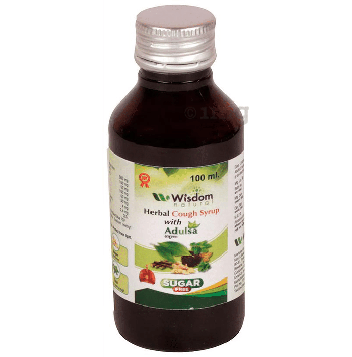 Wisdom Natural Herbal Cough Syrup with Adulsa Sugar Free
