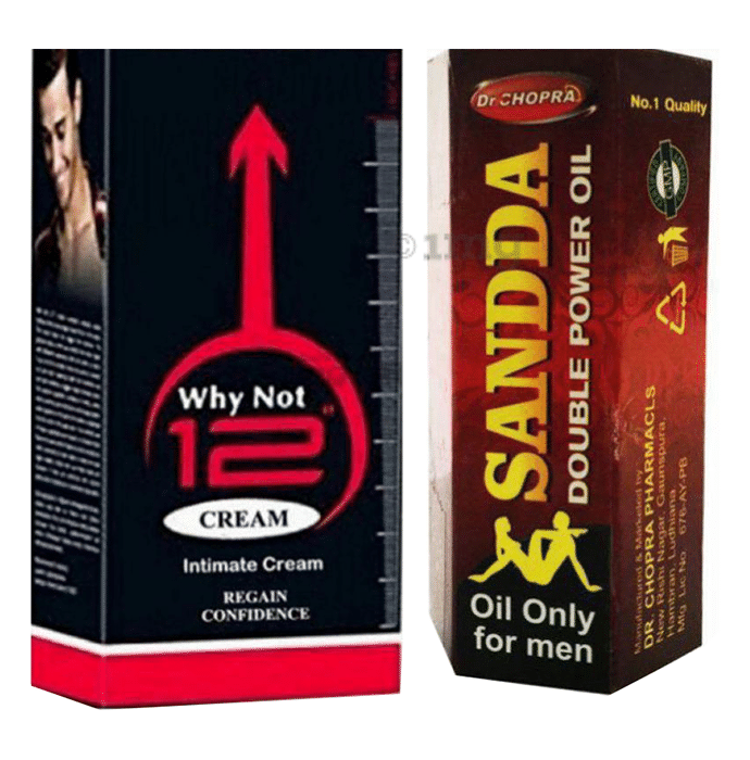 Zee Laboratories Combo Pack of Why Not 12 Cream 60gm and Sandda Double Power Oil 15ml