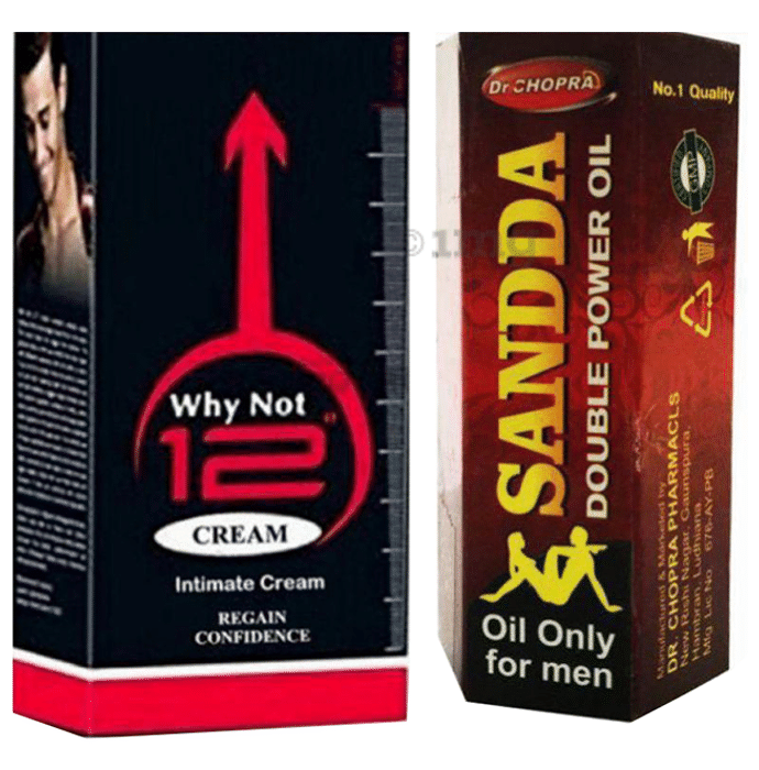 Zee Laboratories Combo Pack of Why Not 12 Cream 60gm and Sandda Double Power Oil 15ml