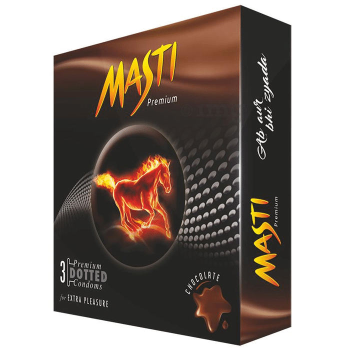 Masti Premium Dotted Condom Chocolate