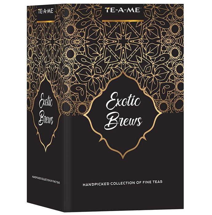 TE-A-ME Exotic Brews Six Flavours Mix Tea & Infusion Pyramid Bag