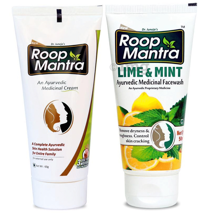 Roop Mantra  Combo Pack of Face Cream 60gm & Lime Mint Face Wash 50ml