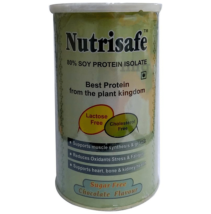 Nutrisafe 80% Soy Protein Isolate Powder Chocolate Sugar Free