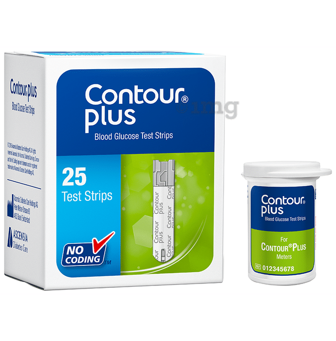 Contour Plus Blood Glucose Test Strip (Only Strips)