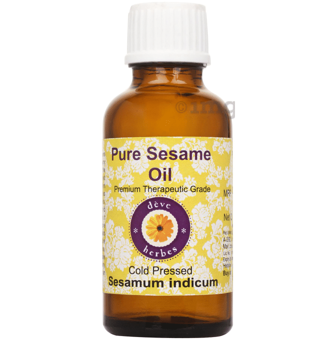 Deve Herbes Pure Sesame/Sesamum Indicum Cold Pressed Oil
