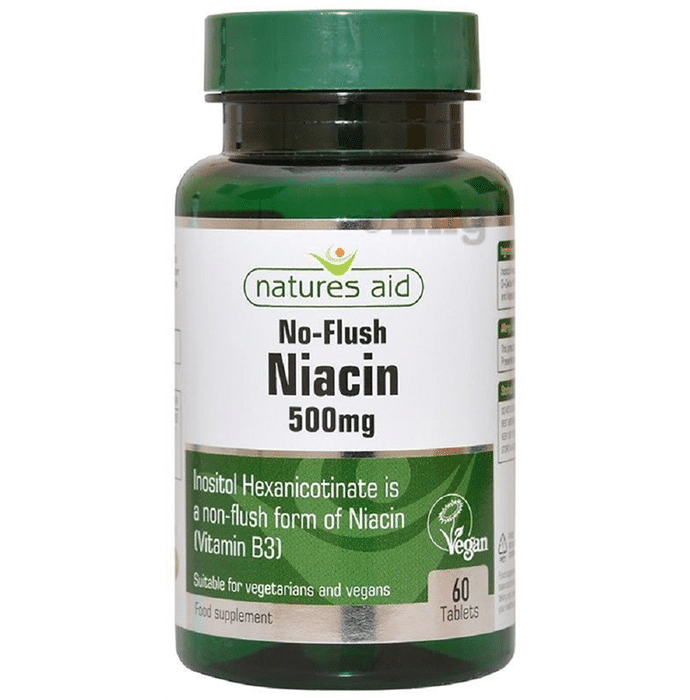 Natures Aid No Flush Niacin 500mg Tablet