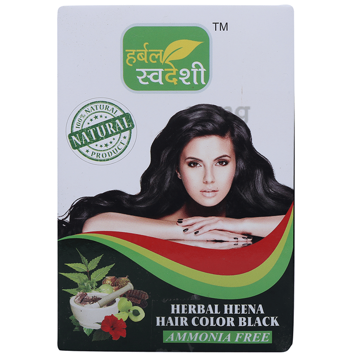 Herbal Swadeshi Herbal Heena Hair Color Ammonia Free Black