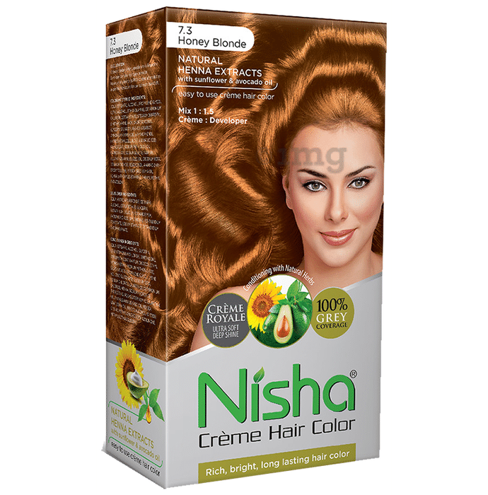 Nisha Creme Hair Color Honey Blonde