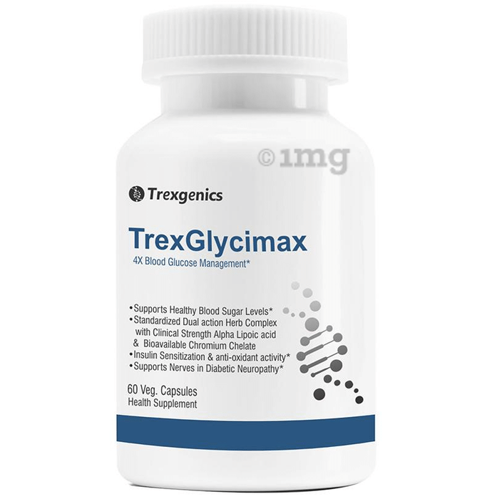Trexgenics TrexGlycimax Diabetes Support Veg Capsules