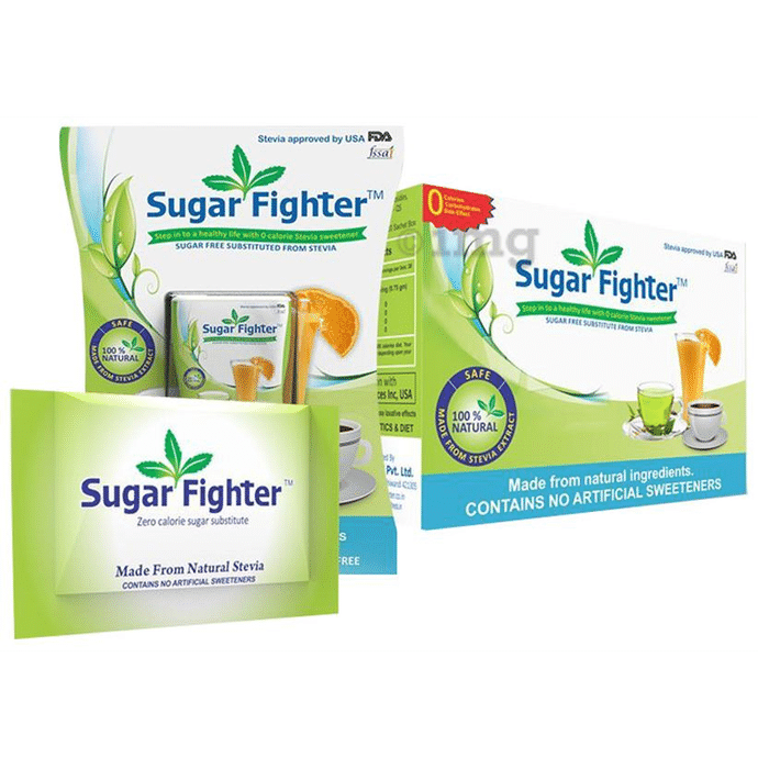 Sugar Fighter Combo Pack OF Stevia (20 Sachets) and Stevia (100 Tablets)