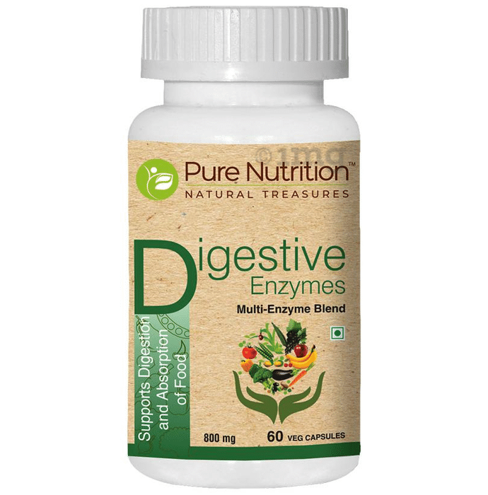 Pure Nutrition Digestive Enzymes 800mg Veg Capsule