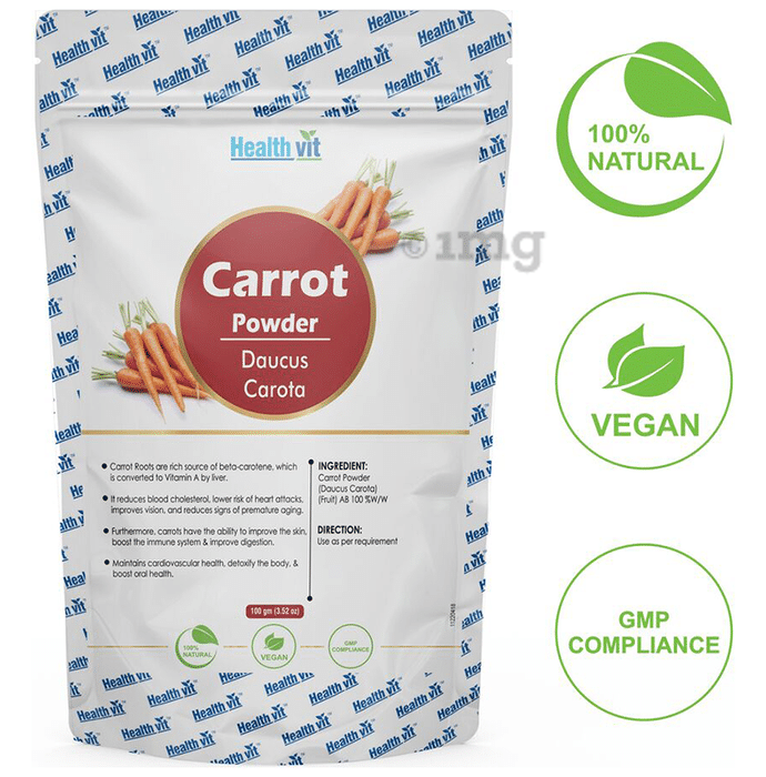 HealthVit Natural Carrot (Daucus Carota) Powder
