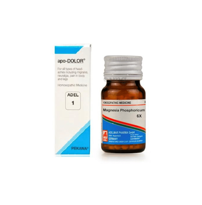 ADEL Anti-Migraine Combo (ADEL 1 + Magnesium Phosphoricum Biochemic Tablet 6X)