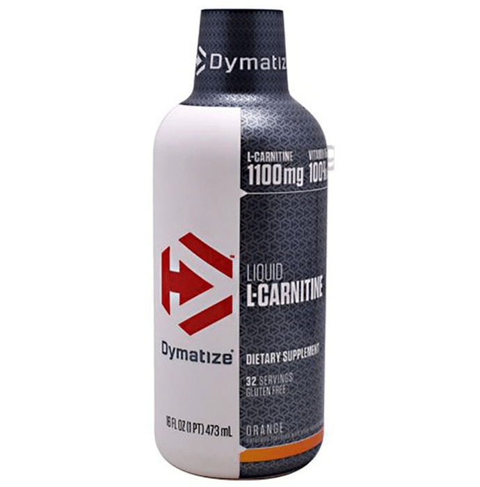 Dymatize L-Carnitine 1100mg for Fat Burning | Flavour Liquid Orange