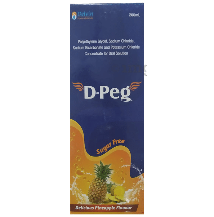 D-Peg Oral Solution Delicious Pineapple Sugar Free