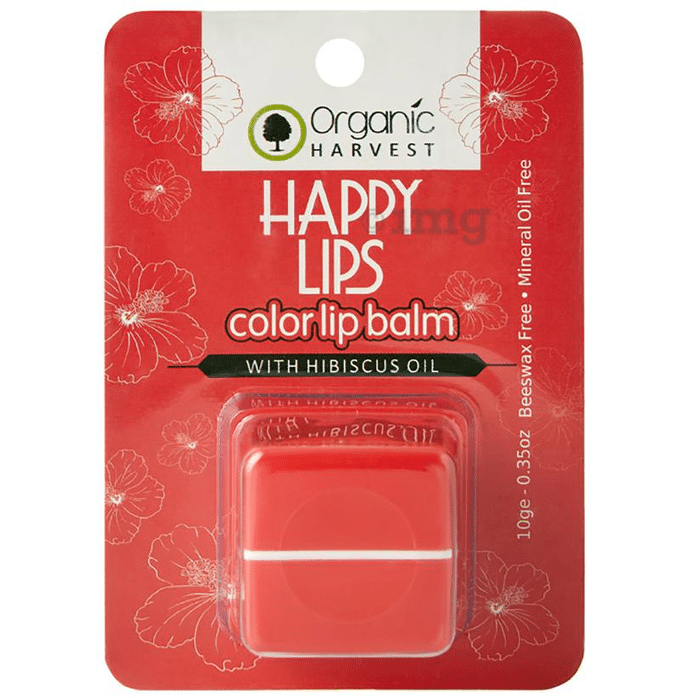 Organic Harvest Happy Lips Color Lip Balm Red