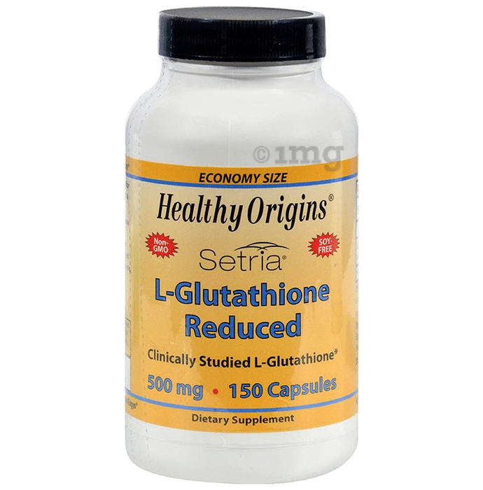 Healthy Origins L-Glutathione (Setria) 500mg Veggie Caps