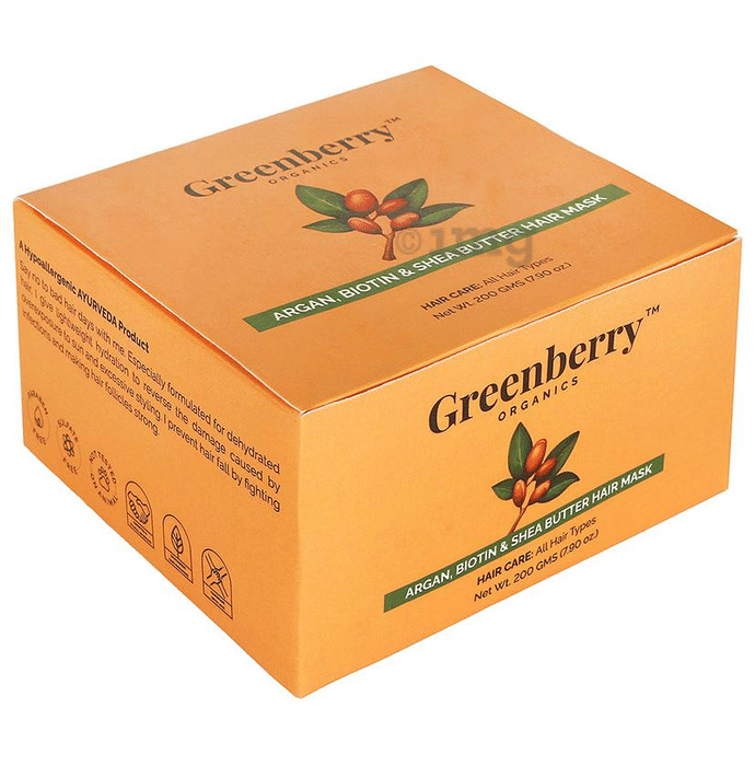 Greenberry Organics Argan, Biotin & Shea Butter Hair Mask