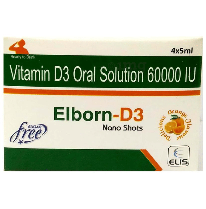 Elborn -D3  Nano Shots Delicious Orange Sugar Free