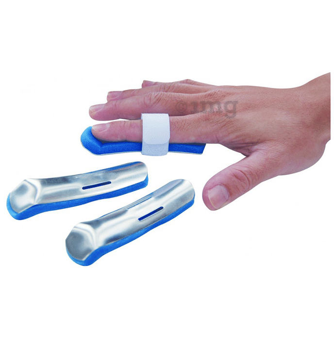 Health Point OO152 Gutter Finger Splint with Velcro Strap Medium