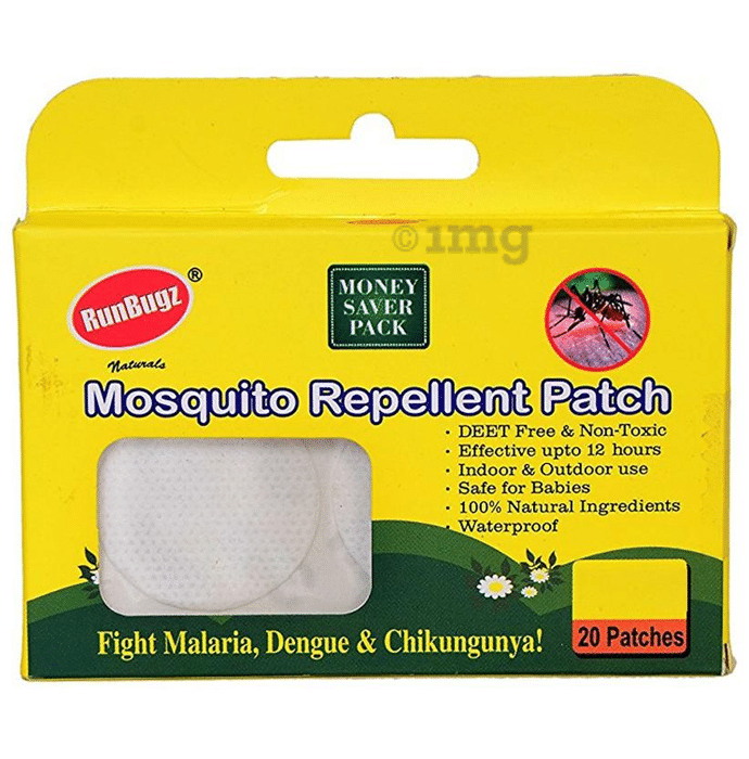 Runbugz Mosquito Repellent Patch White