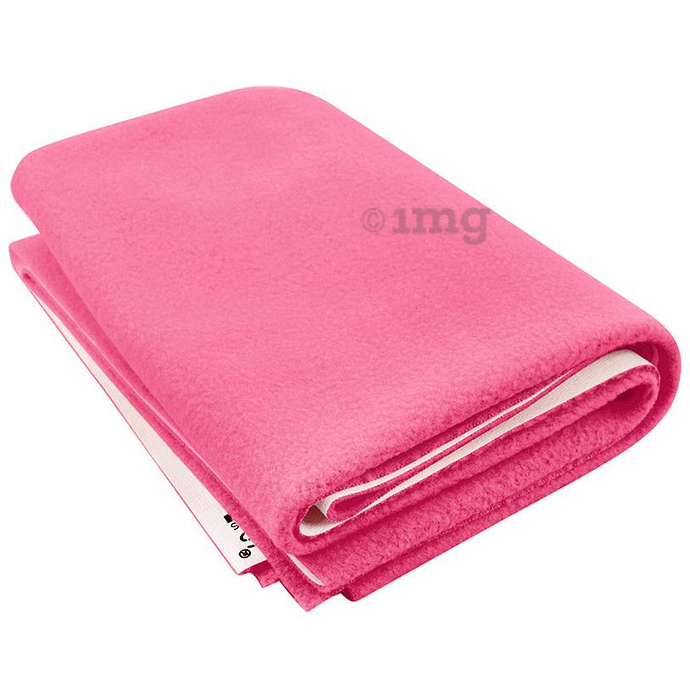Polka Tots Waterproof & Reusable Dry Mat Bed Protector for New Born Baby Sheet XL Pink