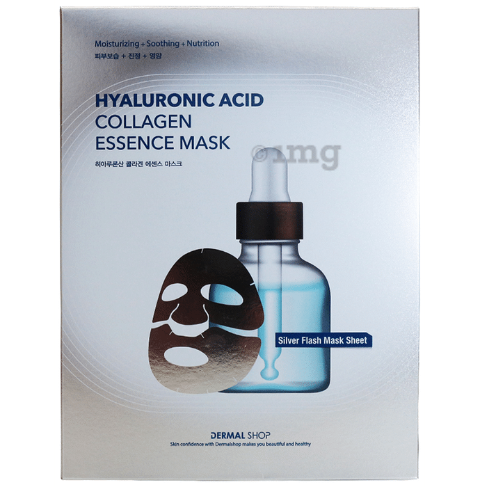 Dermal Hyaluronic Acid Silver Flash Collagen Essence Mask