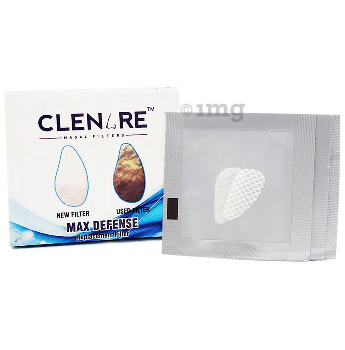 Clenare Replacement Filters Small White Max Defence Round
