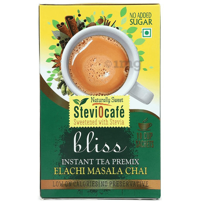 Steviocafe Instant Tea Premix Sachets (8gm Each) Elachi Masala Chai