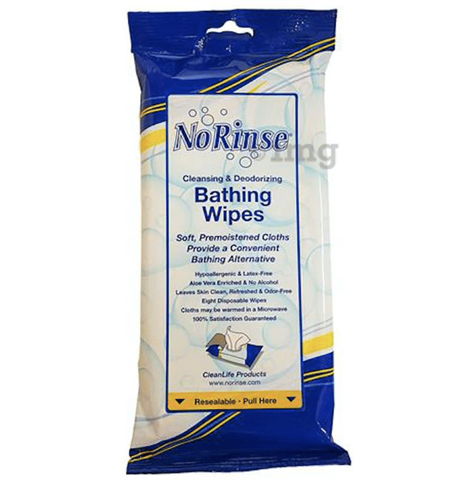 CleanLife Cleansing & Deodorizing No Rinse Bathing Wipes