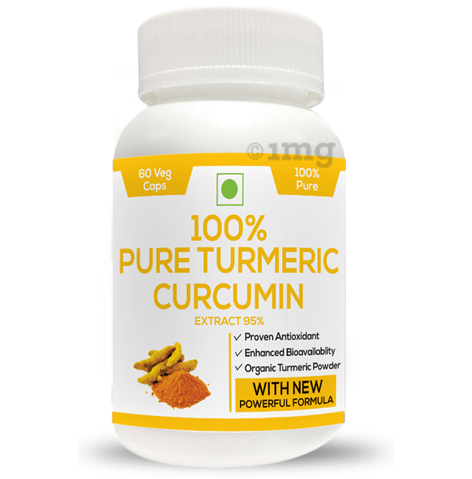Perennial Lifesciences 100% Pure Turmeric Curcumuin Extract Veg Capsules
