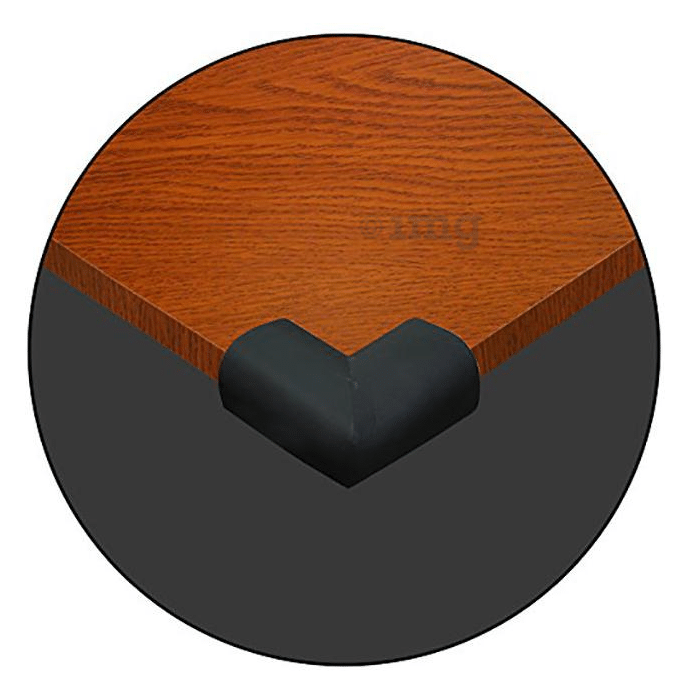 Safe-O-Kid High Quality High Density L-Shaped Extra Thick Nbr Corner Cushions Large Black