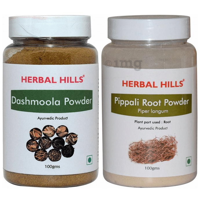 Herbal Hills Combo Pack of Dashmoola & Pippali Root Powder (100gm Each)
