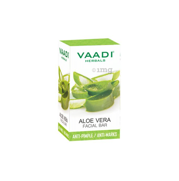 Vaadi Herbals Value Pack of 4 Aloe Vera Facial Bar with Extract of Tea Tree (25gm)