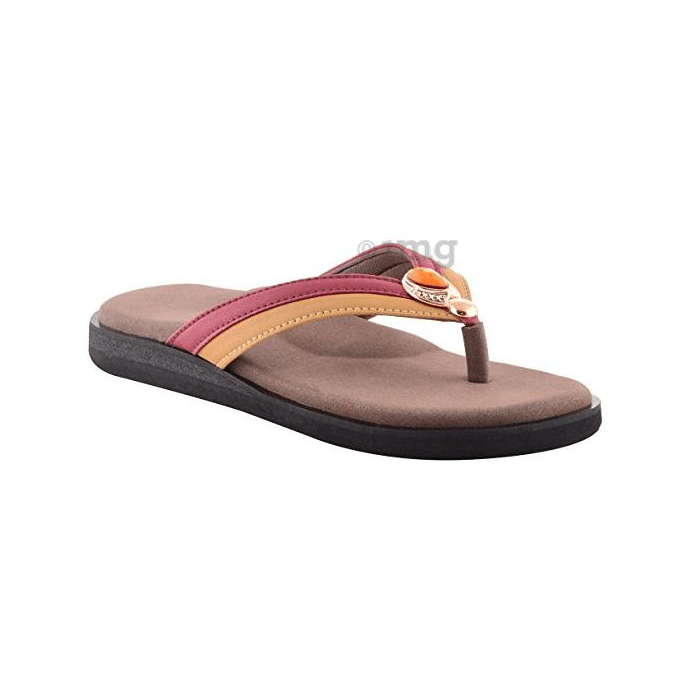 Dia One Orthopedic Sandal Rubber Sole MCP Insole Diabetic Footwear for Women Dia_72 Size 6