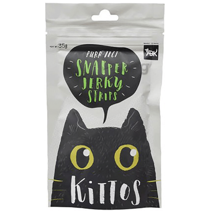 Kittos Snapper Jerky Strips for Cats