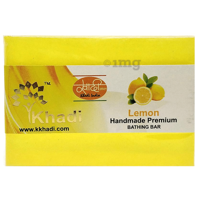 Khadi India Lemon Handmade Premium Bathing Bar