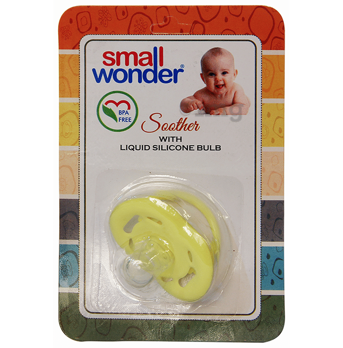 Small Wonder Soother with Liquid Silicone Bulb Yellow