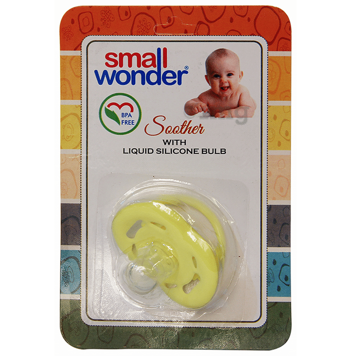 Small Wonder Soother with Liquid Silicone Bulb Yellow