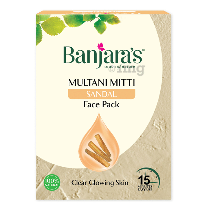 Banjara's Multani Mitti Face Pack Powder Sandal